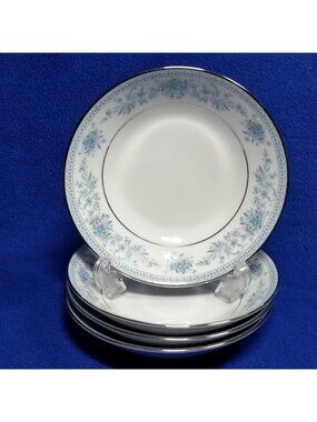 Noritake Blue Hill Dessert Bowls 5 1/2" Pattern 2482 Sauce Fruit Set of 4